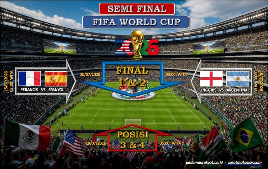 Skenario Jenius FIFA Wujudkan Semifinal Ideal: Empat Raksasa Peringkat Teratas Bertarung Berebut Takhta Piala Dunia 2026