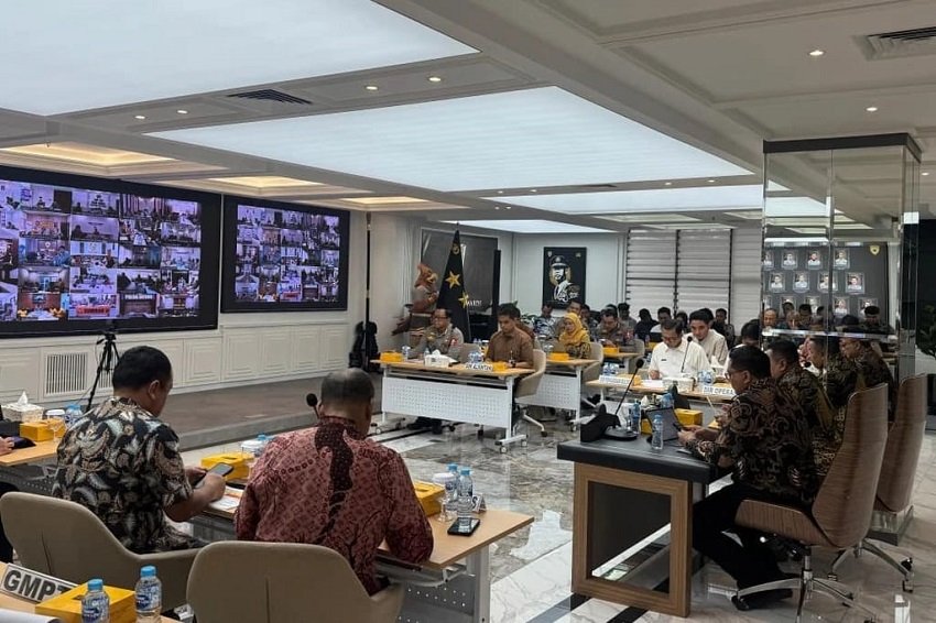 Polri Gelar Rakor Perkuat Ketahanan Pangan Melalui Ekosistem Pertanian Jagung dan Pakan Ternak
