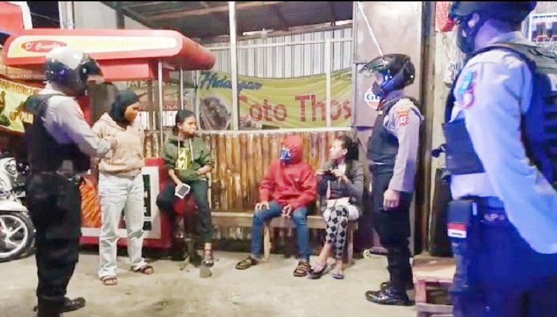 Kamis Malam, Personel Sat Sabhara Polres Gowa Kembali Laksanakan Patroli Blue Light