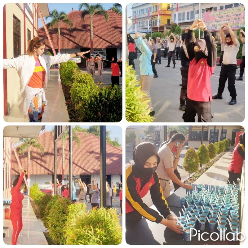 Jumat Pagi Ini, Personel Polres Gowa Gelar Olahraga Bersama