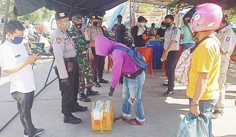 Cegah Penyebaran Covid-19, Polres Pelabuhan Makassar Perketat Pintu Masuk Jalur Laut
