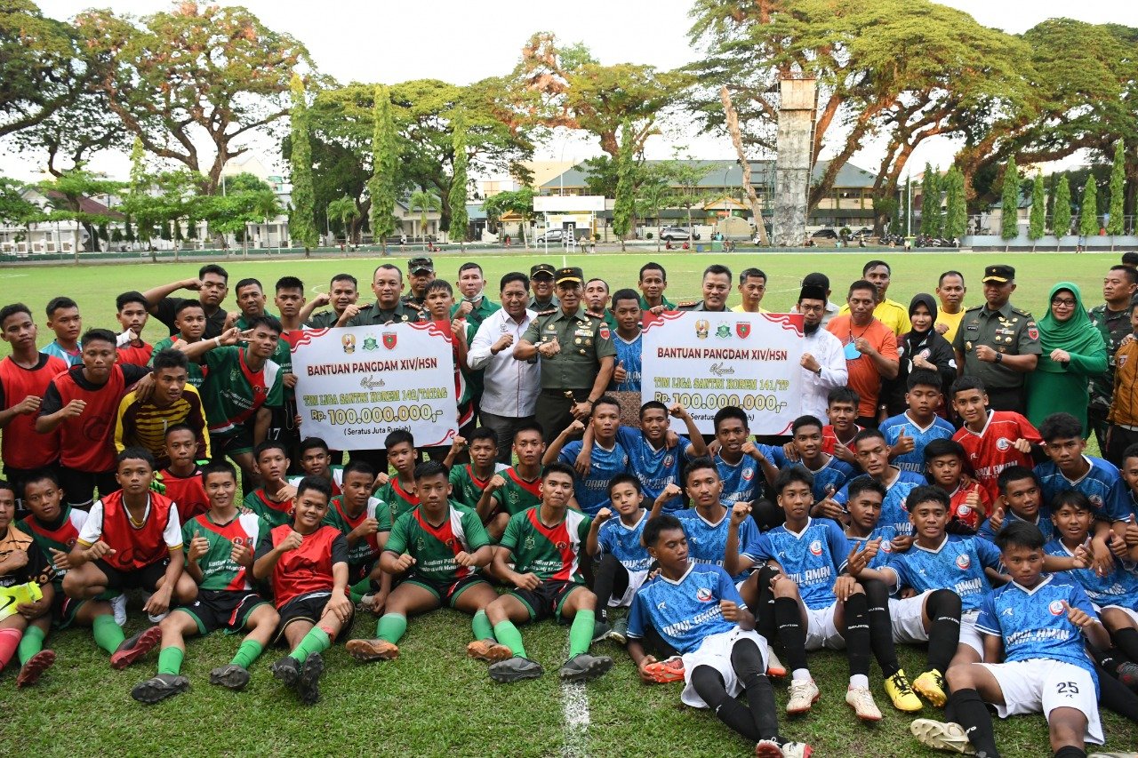 Pangdam Hasanuddin Lepas Pemenang Tingkat Provinsi Liga Santri Piala Kasad Tahun 2022