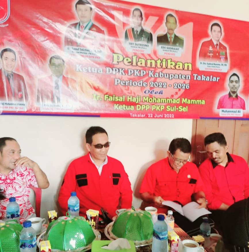 Ir. Faisal Mamma Lantik Ketua DPK-PKP Takalar, Syamsul : Kembalikan Marwah Partai Ini