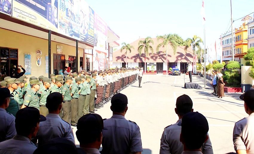 Polres Gowa Gelar Apel Bersama Memperingati HUT ke-74 PMI