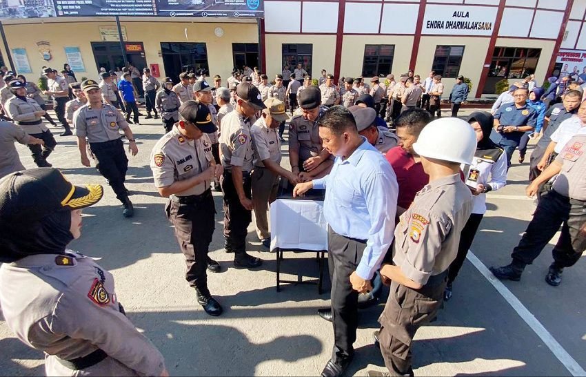 Percepat Pembangunan Masjid Karyawan, Seluruh Personil Polres Gowa Terus Kumpulkan Dana