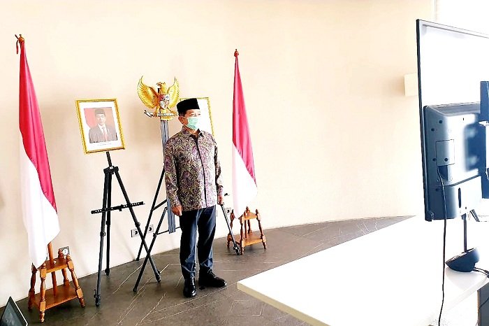 Menteri PPN Hadiri Upacara Kesaktian Pancasila, Jadikan Momentum Kesaktian Pancasila Sebagai Perjuangan Melawan Covid-19