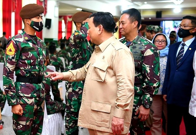 Kasad Dampingi Menhan RI Kunjungan Kerja ke Akademi Militer